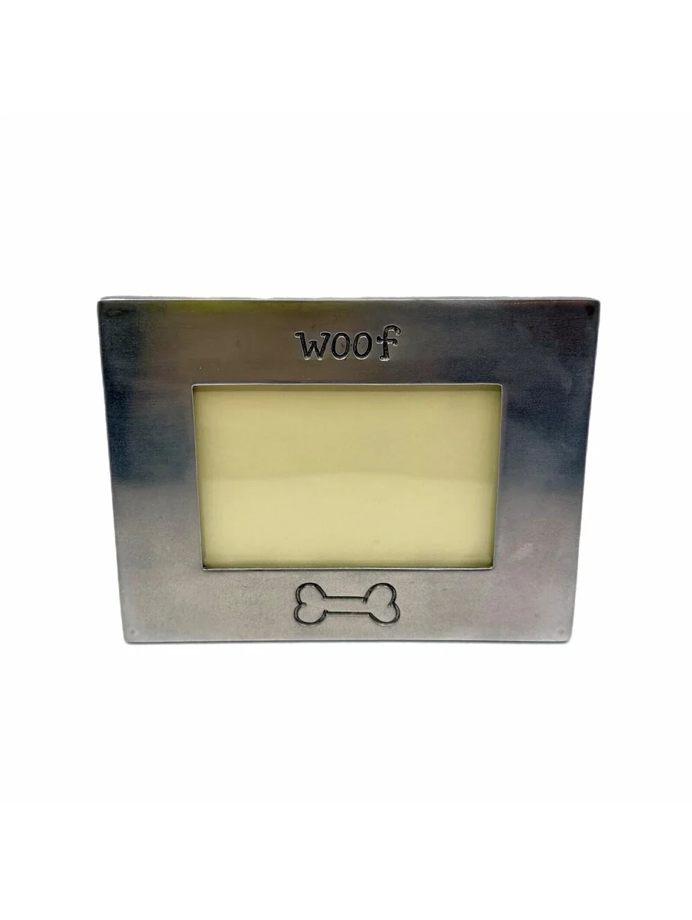Vintage 1997 Terra Grafis “woof” Cast Metal Picture Frame – 4x6-Inch Photo